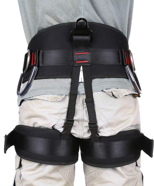 Adjustable Thickness Climbing Harness Half Body Harnesses for Fire Rescuing Caving Rock Climbing Rappelling Tree Protect Waist Safety Belts